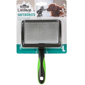 Dehner Dog and Cat Fur Grooming Soft Brush, Approx. 19 x 12 x 5.5 cm, Plastic, Black Dehner Dog and Cat Fur Grooming Soft Brush, Approx. 19 x 12 x 5.5 cm, Plastic, Black