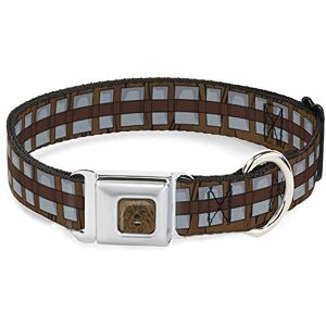 Buckle-Down Dog Collar Seatbelt Buckle Star Wars Chewbacca Bandolier Bounding Browns Gray 16 to 23 Inches 1.5 Inch Wide, Multi Color (DC-SB-SWBBQ-WSW109-1.5-M) Buckle-Down Dog Collar Seatbelt Buckle Star Wars Chewbacca Bandolier Bounding Browns Gray 16 to 23 Inches 1.5 Inch Wide, Multi Color (DC-SB-SWBBQ-WSW109-1.5-M)