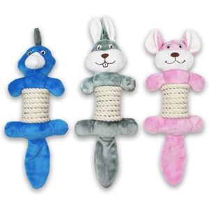 ANCOL Rope Belly Dog Toys Made From Recycled Plastic Bottles and Virgin Rope PK3 Duck Rabbit Mouse ANCOL Rope Belly Dog Toys Made From Recycled Plastic Bottles and Virgin Rope PK3 Duck Rabbit Mouse