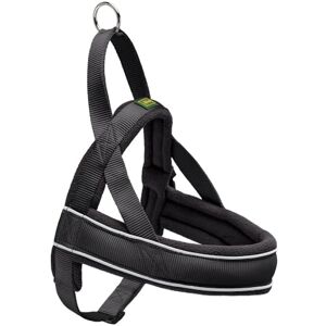 HUNTER Racing Norwegian harness for dogs, nylon, reflective, coat-friendly, Black, L HUNTER Racing Norwegian harness for dogs, nylon, reflective, coat-friendly, Black, L