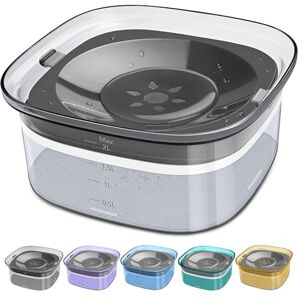 Upsky Dog Water Bowl Slow Water Feeder 70oz No Spill Dog Bowl Transparent Pet Water Dispenser 2L Visible Water Level Slow Drinking Bowl for Small Medium Large Dogs and Cats Upsky Dog Water Bowl Slow Water Feeder 70oz No Spill Dog Bowl Transparent Pet Water Dispenser 2L Visible Water Level Slow Drinking Bowl for Small Medium Large Dogs and Cats