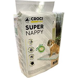 Croci Super Nappy Daisy Hygienic Mats for Dogs 84X57 cm 30 Pieces Traverses for Dogs and Pets, for Dog and Cat Pee Ultra Absorbent Disposable, Anti-odour and Scented Croci Super Nappy Daisy Hygienic Mats for Dogs 84X57 cm 30 Pieces Traverses for Dogs and Pets, for Dog and Cat Pee Ultra Absorbent Disposable, Anti-odour and Scented
