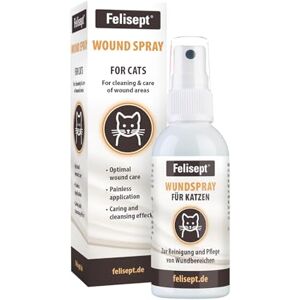 Felisept wound spray for cats 75ml Cat antiseptic Cat wound treatment, Wound spray for cats to clean wounds, skin and mucous membranes Wound care for cats Easy to use and painless for cats Felisept wound spray for cats 75ml Cat antiseptic Cat wound treatment, Wound spray for cats to clean wounds, skin and mucous membranes Wound care for cats Easy to use and painless for cats