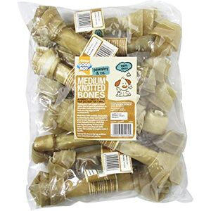 Good Boy Medium Rawhide Knotted Bones Dog Chews Made From 100 Percent Natural Hide Pack of 10 Dog Treats Natural Good Boy Medium Rawhide Knotted Bones Dog Chews Made From 100 Percent Natural Hide Pack of 10 Dog Treats Natural