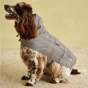 Rosewood x Joules Henson Check Packaway Dog Jacket, Medium – Lightweight Water-Resistant Coat with Hood, Adjustable Velcro Fastenings, Portable for Travel & Walks Rosewood x Joules Henson Check Packaway Dog Jacket, Medium – Lightweight Water-Resistant Coat with Hood, Adjustable Velcro Fastenings, Portable for Travel & Walks