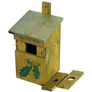 dobar ® 22157e Nesting Box Camouflage "Oak" Nesting Cave Flat Roof with Interchangeable Entrance Holes Diameter 28 mm / Diameter 35 mm & Half Cave Nesting Aid for Wild Birds 18.5 x 20 x 32 cm Green dobar ® 22157e Nesting Box Camouflage "Oak" Nesting Cave Flat Roof with Interchangeable Entrance Holes Diameter 28 mm / Diameter 35 mm & Half Cave Nesting Aid for Wild Birds 18.5 x 20 x 32 cm Green