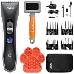Wahl Smart Clip Pet Grooming Clipper Bundle, Grooming Brush & Anxiety/Stress Relief Lick Mat, High Powered, Length Adjustable Clipper, Fur Coat Brush Made for All Hair Types, Long-Life Battery Wahl Smart Clip Pet Grooming Clipper Bundle, Grooming Brush & Anxiety/Stress Relief Lick Mat, High Powered, Length Adjustable Clipper, Fur Coat Brush Made for All Hair Types, Long-Life Battery