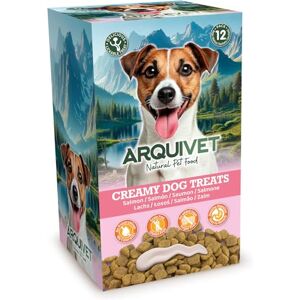 Arquivet Creamy Dog Treats Creamy Salmon Snack (display of 12 bags with 5x15g) for dogs Arquivet Creamy Dog Treats Creamy Salmon Snack (display of 12 bags with 5x15g) for dogs