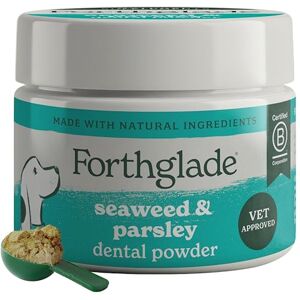 Forthglade Dog Dental Powder, 200g, Helps Remove Plaque & Tartar, Freshens Breath, Natural & Grain Free Supplement with Seaweed, Parsley, Vitamin C & E for Healthy Gums & Teeth, Easy to Sprinkle Forthglade Dog Dental Powder, 200g, Helps Remove Plaque & Tartar, Freshens Breath, Natural & Grain Free Supplement with Seaweed, Parsley, Vitamin C & E for Healthy Gums & Teeth, Easy to Sprinkle