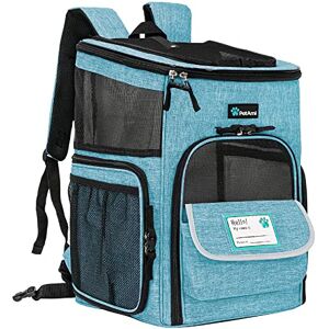 PetAmi Dog Backpack Carrier, Airline Approved Cat Backpacks for Carrying Small Large Cats, Pet Carrier Back Pack, Ventilated Soft Sided Dog Cat Bookbag for Travel, Hiking, Camping, Turquoise PetAmi Dog Backpack Carrier, Airline Approved Cat Backpacks for Carrying Small Large Cats, Pet Carrier Back Pack, Ventilated Soft Sided Dog Cat Bookbag for Travel, Hiking, Camping, Turquoise