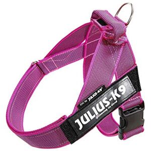 Julius-K9 , IDC Color & Gray Belt Harness, Size: M / 0, Pink-Gray Julius-K9 , IDC Color & Gray Belt Harness, Size: M / 0, Pink-Gray