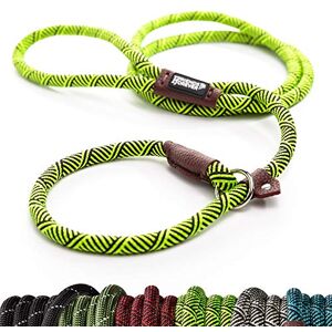 Friends Forever Extremely Durable Dog Rope Leash, Premium Quality Training Slip Lead, Reflective, Thick Heavy Duty, Sturdy, No Pull, Comfortable For The Strong Large Medium Small Pets 6 feet, Green Friends Forever Extremely Durable Dog Rope Leash, Premium Quality Training Slip Lead, Reflective, Thick Heavy Duty, Sturdy, No Pull, Comfortable For The Strong Large Medium Small Pets 6 feet, Green