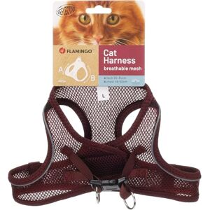 Flamingo Cat Harness Step&Go Berta Aubergine L 30-34cm 48-52cm Flamingo Cat Harness Step&Go Berta Aubergine L 30-34cm 48-52cm