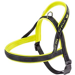 Ferplast Dog Harness SPORT DOG, Dog Harness Large Dog, Norvegian Type Harness for Dogs, Perfect Fitting, Soft padding, Reflective Nylon, Pet Name Tag, Yellow Ferplast Dog Harness SPORT DOG, Dog Harness Large Dog, Norvegian Type Harness for Dogs, Perfect Fitting, Soft padding, Reflective Nylon, Pet Name Tag, Yellow