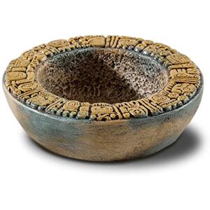Exo Terra Aztec Water Dish, Decorative Terrarium Water Bowl (Medium), 3.8 x 13 x 13 cm; 500 grams Exo Terra Aztec Water Dish, Decorative Terrarium Water Bowl (Medium), 3.8 x 13 x 13 cm; 500 grams