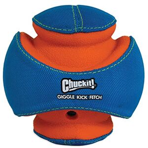 Chuckit! Kick Fetch Dog Toy Ball with Giggle Sounds, Small Chuckit! Kick Fetch Dog Toy Ball with Giggle Sounds, Small