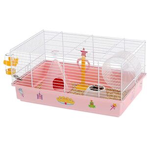 Ferplast CRICETI 9 Themed Hamster Cage Princess Design for Kids Fully Equipped, Comfortable Interactive Habitat, Exercise Wheel & Themed Accessories Included Easy Clean, 46x29,5xh23cm Ferplast CRICETI 9 Themed Hamster Cage Princess Design for Kids Fully Equipped, Comfortable Interactive Habitat, Exercise Wheel & Themed Accessories Included Easy Clean, 46x29,5xh23cm