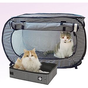 Necoichi Portable Stress Free Cage Carrier and Litter Box - Pet Cage and Litter Box Necoichi Portable Stress Free Cage Carrier and Litter Box - Pet Cage and Litter Box