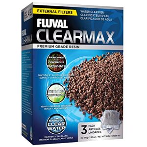 Fluval Clear Max Phosphate Remover 300g 3 x 100g treats 3 x 100L,Brown Fluval Clear Max Phosphate Remover 300g 3 x 100g treats 3 x 100L,Brown