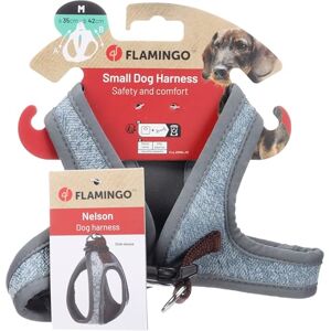 Flamingo Dog Harness Step&Go Nelson Blue M 35cm 42cm Flamingo Dog Harness Step&Go Nelson Blue M 35cm 42cm