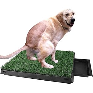 Eloklem Dog Toilet with Artificial Grass Puppy Toilet Training Mat Dog Toilet with Grass Indoor Dog Potty Pad for Small Medium Dogs Eloklem Dog Toilet with Artificial Grass Puppy Toilet Training Mat Dog Toilet with Grass Indoor Dog Potty Pad for Small Medium Dogs