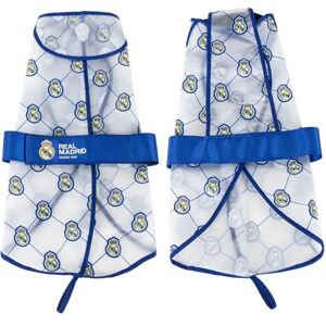 CERDÁ LIFE'S LITTLE MOMENTS Real Madrid Adjustable Dog Raincoat Waterproof Coat for Pets with Hood, Water Resistant, and Comfortable Fit, Official Football Product CERDÁ LIFE'S LITTLE MOMENTS Real Madrid Adjustable Dog Raincoat Waterproof Coat for Pets with Hood, Water Resistant, and Comfortable Fit, Official Football Product