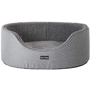 Feandrea Dog Bed, Pet Bed, Reversible Cushion, 92 x 72 x 28 cm, Grey PGW33GG Feandrea Dog Bed, Pet Bed, Reversible Cushion, 92 x 72 x 28 cm, Grey PGW33GG