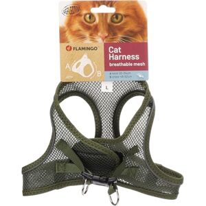 Flamingo Cat Harness Step&Go Berta Khaki L 30-34cm 48-52cm Flamingo Cat Harness Step&Go Berta Khaki L 30-34cm 48-52cm