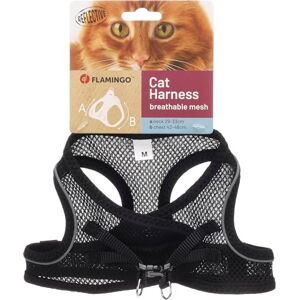 Flamingo Cat Harness Step&Go Berta Black M 29-33cm 42-46cm Flamingo Cat Harness Step&Go Berta Black M 29-33cm 42-46cm