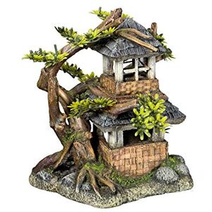 Nobby Aqua Ornaments House with Bonsai with Plants 17.5 x 15.5 x 19.8 cm Nobby Aqua Ornaments House with Bonsai with Plants 17.5 x 15.5 x 19.8 cm