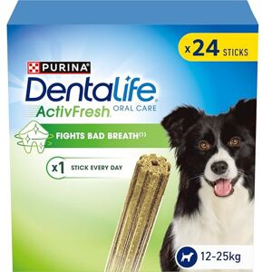 Dentalife ActivFresh Medium Dental Chicken Dog Chews 24 Sticks, Pack of 2 Dentalife ActivFresh Medium Dental Chicken Dog Chews 24 Sticks, Pack of 2