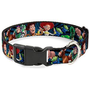 Buckle-Down Plastic Clip Collar Toy Story Characters Running2 Denim Rays 1.5" Wide Fits 16-23" Neck Medium Buckle-Down Plastic Clip Collar Toy Story Characters Running2 Denim Rays 1.5" Wide Fits 16-23" Neck Medium