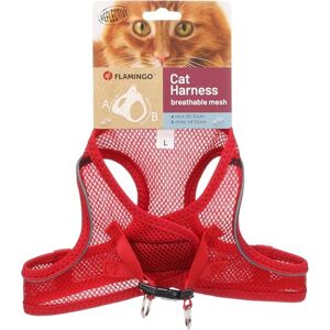 Flamingo Cat Harness Step&Go Berta Red L 30-34cm 48-52cm Flamingo Cat Harness Step&Go Berta Red L 30-34cm 48-52cm