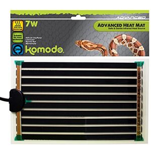 Komodo Advanced Heat Mat for Reptiles 7W Adjustable Temperature Durable Indoor Pad for Terrarium Vivarium Reptile Enclosure Cage Habitats 142x274mm Komodo Advanced Heat Mat for Reptiles 7W Adjustable Temperature Durable Indoor Pad for Terrarium Vivarium Reptile Enclosure Cage Habitats 142x274mm