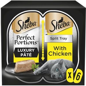 Sheba Perfect Portions Cat Food Tray with Chicken in Loaf, 225 g (Pack of 8) Sheba Perfect Portions Cat Food Tray with Chicken in Loaf, 225 g (Pack of 8)
