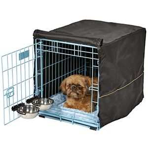 MidWest Homes for Pets Newly Enhanced Single Door iCrate 58.4cm (22-Inch) Long Dog Crate Kit, Includes Dog Crate, Pet Bed, 2 Bowls & Crate Cover, Divider Panel, Patented Features, Blue, 1522DD-KIT MidWest Homes for Pets Newly Enhanced Single Door iCrate 58.4cm (22-Inch) Long Dog Crate Kit, Includes Dog Crate, Pet Bed, 2 Bowls & Crate Cover, Divider Panel, Patented Features, Blue, 1522DD-KIT