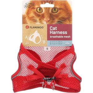 Flamingo Cat Harness Step&Go Berta Red S 24-29cm 31-35cm Flamingo Cat Harness Step&Go Berta Red S 24-29cm 31-35cm