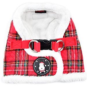 Puppia Christmas Harness Soft vest harness for Christmas -Harness for small and medium dogs Checkered Red Puppia Christmas Harness Soft vest harness for Christmas -Harness for small and medium dogs Checkered Red