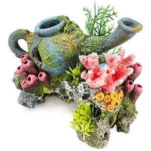 CLASSIC PETBLIS Jar On Rocks With Plants 145mm CLASSIC PETBLIS Jar On Rocks With Plants 145mm