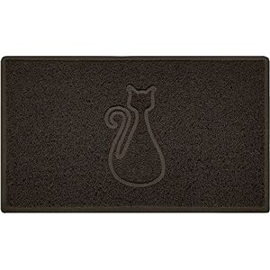 Nicoman CAT Shape Cat Litter Box Mat, Dog Food Feeding Tray Matt, Non-Slip, Easy Clean, Washable(90x60cm,Large),BROWN Nicoman CAT Shape Cat Litter Box Mat, Dog Food Feeding Tray Matt, Non-Slip, Easy Clean, Washable(90x60cm,Large),BROWN