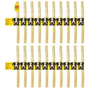 HOWLERS 25cm Pack of 20 Natural Rawhide Dog Chew Cigars Rawhide Dog Chews Made From 100% Natura Hide Dog Chews Long Lasting Natural Ingredients HOWLERS 25cm Pack of 20 Natural Rawhide Dog Chew Cigars Rawhide Dog Chews Made From 100% Natura Hide Dog Chews Long Lasting Natural Ingredients