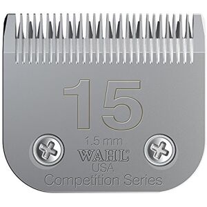 Wahl Competition Blade, Number 15, Full Tooth, Blade Set Animal Clipper, 1.5mm, Blades, Spare Clipper Blade, Pet Clipper Spares, Stainless Steel, Rust Resistant, Precise Cutting Wahl Competition Blade, Number 15, Full Tooth, Blade Set Animal Clipper, 1.5mm, Blades, Spare Clipper Blade, Pet Clipper Spares, Stainless Steel, Rust Resistant, Precise Cutting