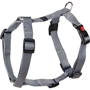 Flamingo Dog Harness H-shape Ziggi Grey S 35-50cm 40-50cm 15mm Flamingo Dog Harness H-shape Ziggi Grey S 35-50cm 40-50cm 15mm