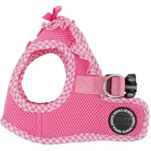 Puppia Pink Medium Dog Harness Soft Fleece Edge, Airmesh Material, Step-In Design, Dressy Style Puppia Pink Medium Dog Harness Soft Fleece Edge, Airmesh Material, Step-In Design, Dressy Style