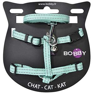 Bobby Safe Cat Harness and Leash Kit, Anti-Escape, Reflective, Resistant, Turquoise, 25-38 x 10 CM Bobby Safe Cat Harness and Leash Kit, Anti-Escape, Reflective, Resistant, Turquoise, 25-38 x 10 CM