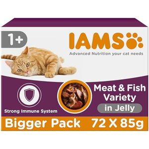 IAMS Adult Wet Cat Food Land & Sea in Jelly 72 x 85g IAMS Adult Wet Cat Food Land & Sea in Jelly 72 x 85g