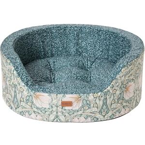 Rosewood x Morris & Co. Pimpernel & Lily Leaf Oval Dog Bed, Medium – Luxury Reversible Pet Bed with Iconic William Morris Floral Prints, Soft Washable Cushion, Padded Sides – Stylish Heritage Design Rosewood x Morris & Co. Pimpernel & Lily Leaf Oval Dog Bed, Medium – Luxury Reversible Pet Bed with Iconic William Morris Floral Prints, Soft Washable Cushion, Padded Sides – Stylish Heritage Design