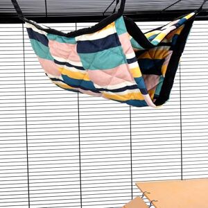 Little Friends Giant Double Bunkbed Hammock – Soft Hanging Bed for Rats, Ferrets, Chinchillas & Small Animals – Dual Layer Cosy Cage Accessory Abstract Check Little Friends Giant Double Bunkbed Hammock – Soft Hanging Bed for Rats, Ferrets, Chinchillas & Small Animals – Dual Layer Cosy Cage Accessory Abstract Check