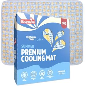 Rosewood Premium Lemon Cooling Mat for Dogs & Cats 68 x 53cm – Self-Cooling Gel Pet Mat with Removable Washable Cover, Non-Slip Water-Resistant Base, Summer Cooling Bed for Pets Rosewood Premium Lemon Cooling Mat for Dogs & Cats 68 x 53cm – Self-Cooling Gel Pet Mat with Removable Washable Cover, Non-Slip Water-Resistant Base, Summer Cooling Bed for Pets