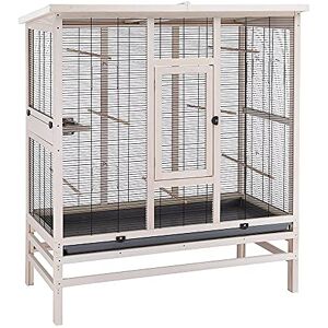 Ferplast Aviary for Birds in FSC wood WILMA LARGE, Canary Cage Parakeets, Accessories included, 131.5 x 67 x 153 cm. Ferplast Aviary for Birds in FSC wood WILMA LARGE, Canary Cage Parakeets, Accessories included, 131.5 x 67 x 153 cm.